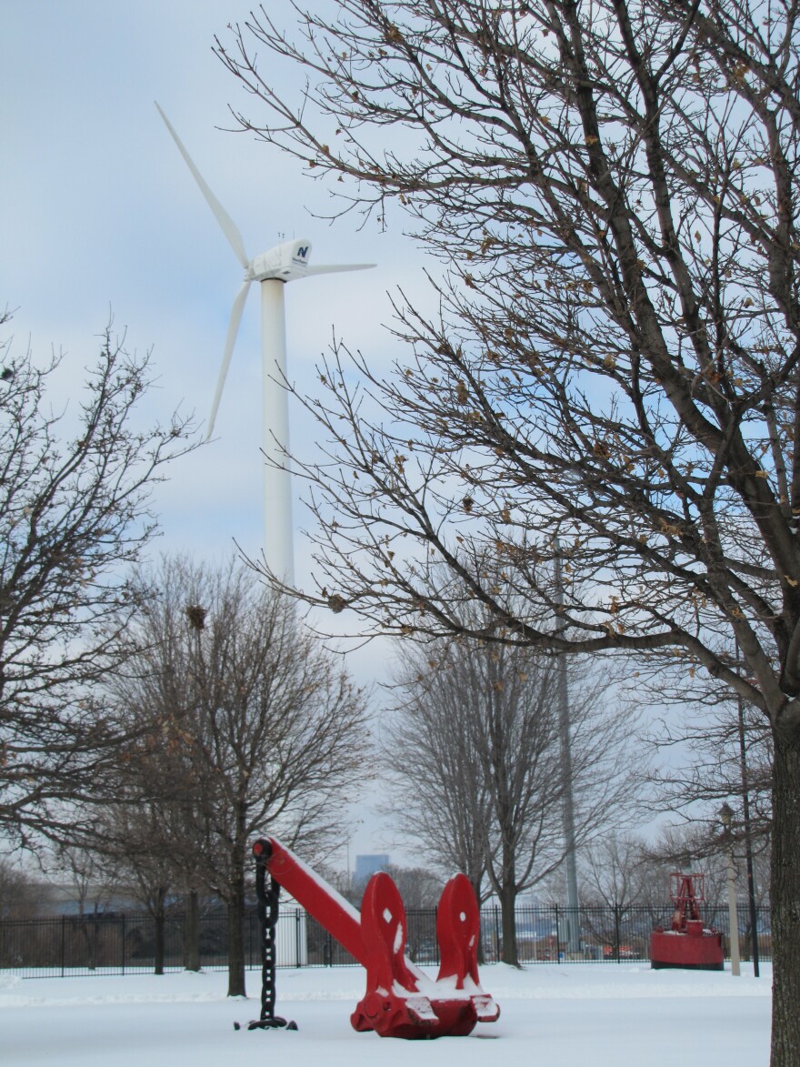 What's the Wind Turbine South of Downtown Milwaukee Powering